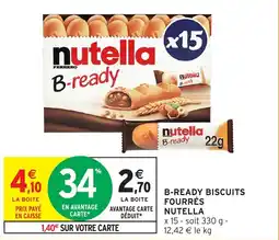 Intermarché Hyper Nutella B-ready offre