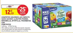 Intermarché Hyper Pom'Potes Compotes gourdes offre
