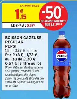 Intermarché Hyper PEPSI BOISSON GAZEUSE REGULAR offre
