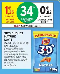 Intermarché Hyper Lay's 3D's Bugles Nature offre
