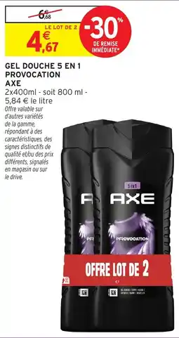Intermarché Hyper AXE GEL DOUCHE 5 EN 1 offre