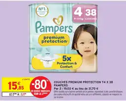Intermarché Hyper Pampers Couches Premium Protection offre