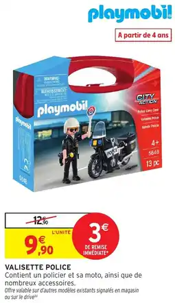 Intermarché Hyper Playmobil Valisette Police offre