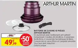 Intermarché Hyper ARTHUR MARTIN BATTERIE DE CUISINE 10 PIÈCES offre