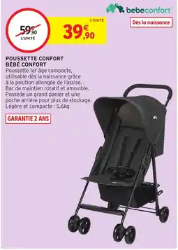 Intermarché Hyper bebeconfort POUSSETTE CONFORT BÉBÉ CONFORT offre