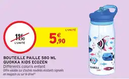 Intermarché Hyper QUOKKA BOUTEILLE PAILLE offre