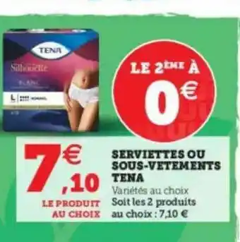 Serviettes Ou Sous-vêtements Tena
