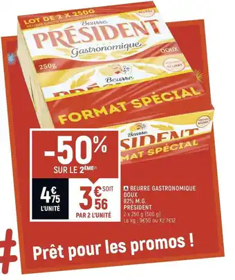 Petit Casino Beurre gastronomique doux 82% M.G. offre