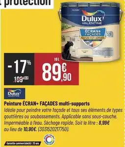 Bricorama Dulux - peinture ecran + facades multi-supports offre