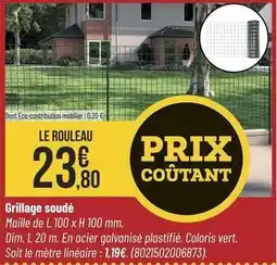 Bricorama Maille - grillage soudé offre