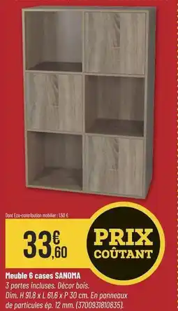 Bricorama Dim - meuble 6 cases offre