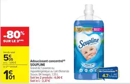 Carrefour Soupline Adoucissant concentré offre