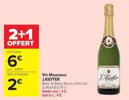Carrefour J.KIEFFER Vin Mousseux offre