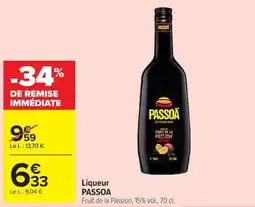 Carrefour PASSOA Liqueur offre