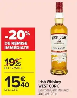 Carrefour WEST CORK Irish Whiskey offre