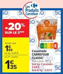 Carrefour Carrefour Classic Cassonade offre