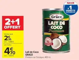 Carrefour Grace Lait de Coco offre