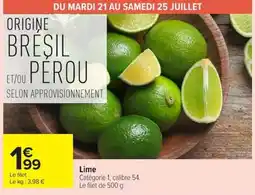 Carrefour Lime offre