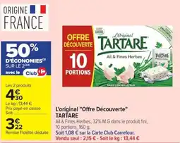 Carrefour TARTARE offre