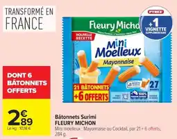 Carrefour FLEURY MICHOON Bâtonnets Surimi offre