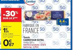Carrefour Carrefour Extra Toasts offre