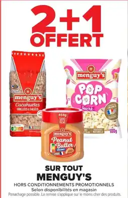 Carrefour menguy's Peanut Butter offre