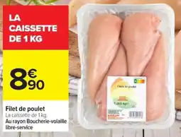 Carrefour Filet de poulet offre