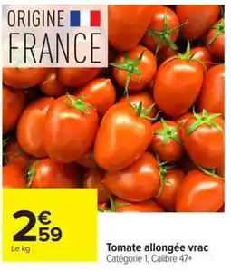 Carrefour Tomate allongée vrac offre