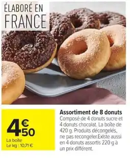 Carrefour Assortiment de 8 donuts offre