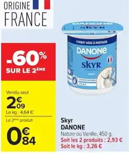 Carrefour Danone Skyr offre