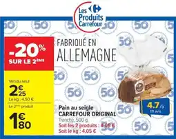 Carrefour Carrefour Pain au seigle offre