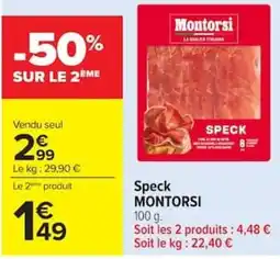 Carrefour Montorsi Speck offre