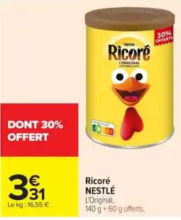 Carrefour Ricoré NESTLÉ offre