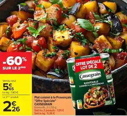 Carrefour Cassegrain Ratatouille offre