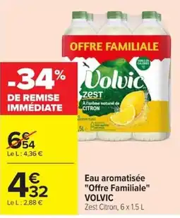 Carrefour VOLVIC Eau aromatisée offre
