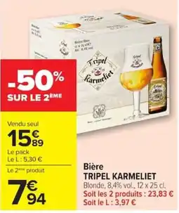 Carrefour Tripel Karmeliet offre