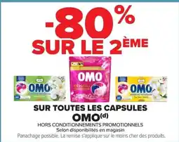 Carrefour OMO Sur toutes ls capsules offre