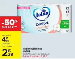 Carrefour LOTUS Papier hygiénique offre