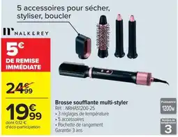 Carrefour NALK&REY Brosse soufflante multi-styler offre