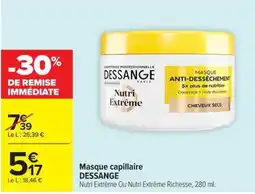 Carrefour DESSANGE Masque capillaire offre