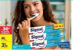 Carrefour Signal Dentifrice offre