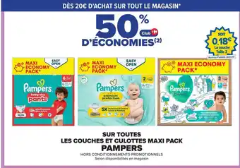 Pampers Sur toutes les couches culottes maxi pack