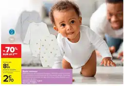 Carrefour Tex baby Bodies naissance offre