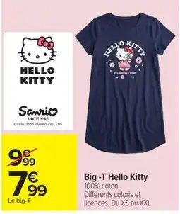 Carrefour Hello Kitty Big -T offre