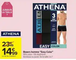 Carrefour ATHENA Boxers homme offre