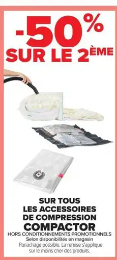 Carrefour Compactor Sur toutes les accessoires de compression offre