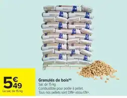 Carrefour Granulés de bois offre