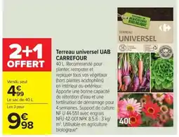Carrefour Carrefour Terreau universel UAB offre