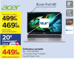 Carrefour Acer Ordinateur portable offre
