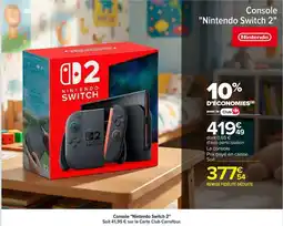 Carrefour Nintendo Console Nintendo Switch 2 offre